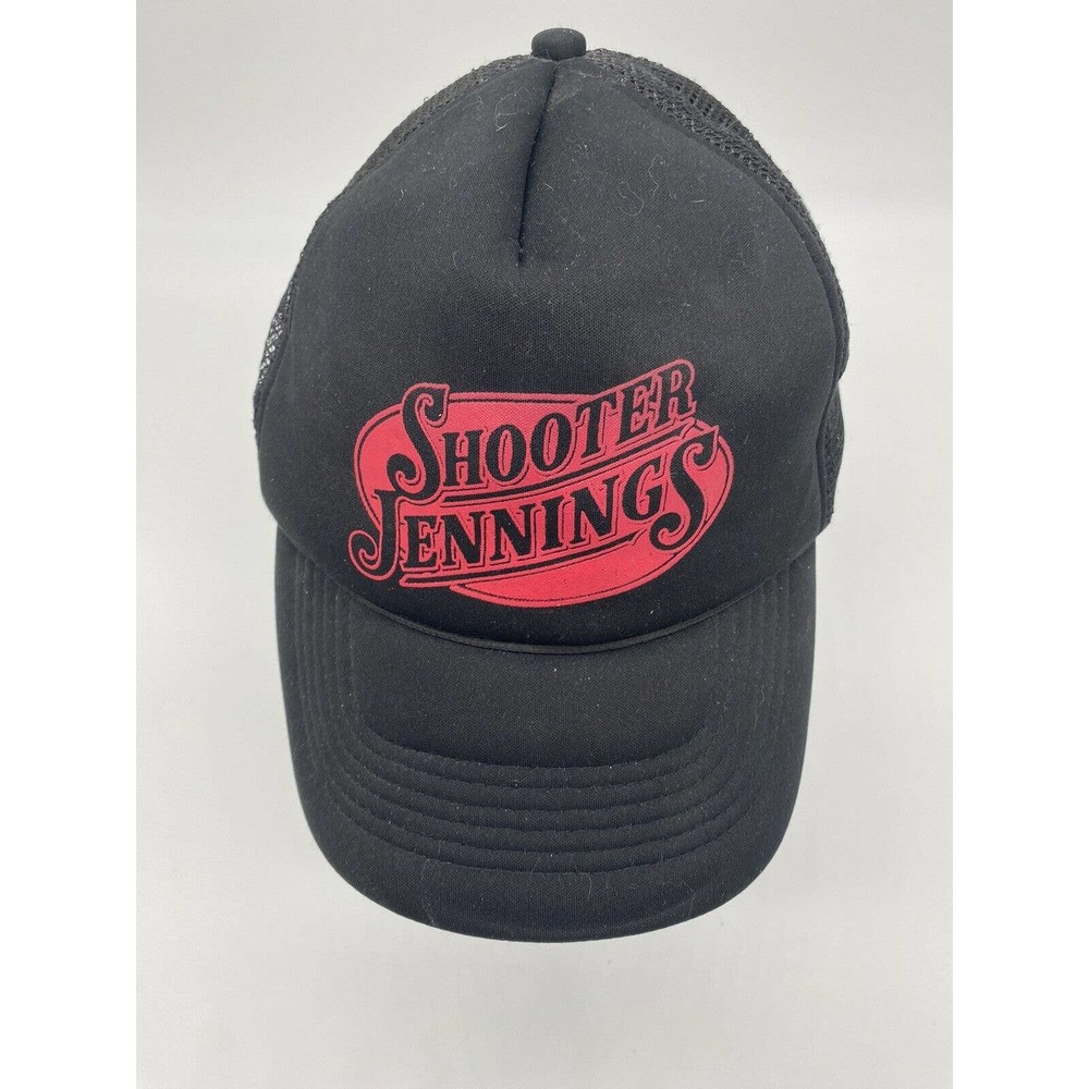 Used Black Shooter Jennings Trucker Hat Cap Foam Mesh Put The O Back In Country